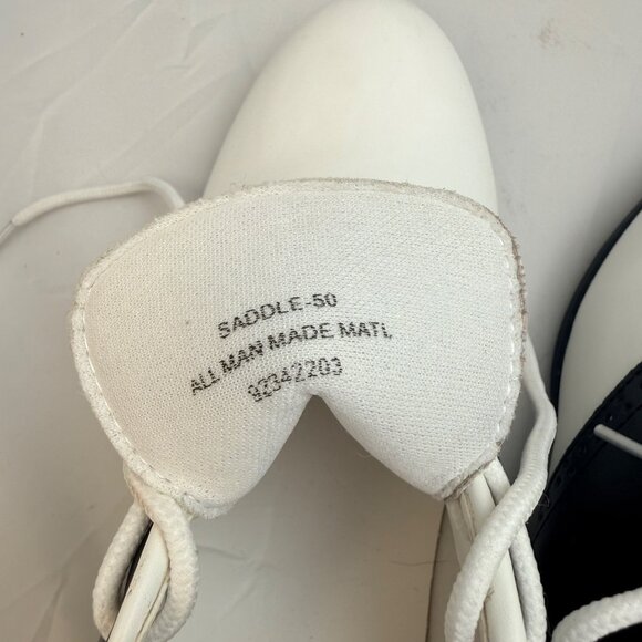 FunTasma Saddle Shoes Womens 10 Black & White Synthetic Lace Up Retro Style - Picture 5 of 11